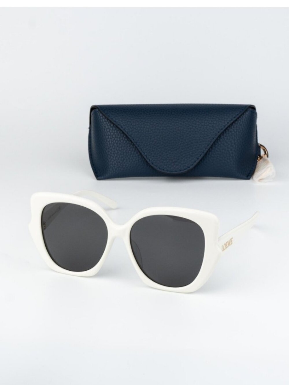 Loewe INFLATED Women Sunglasses Ivory Smoke Butterfly LW40133F 25A NEW AUTHENTIC